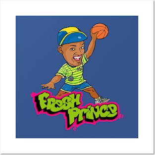 Fresh Prince  // Basketball Cartoon Posters and Art